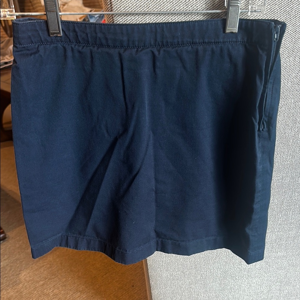 Lands' End Blue Flat Front Shorts